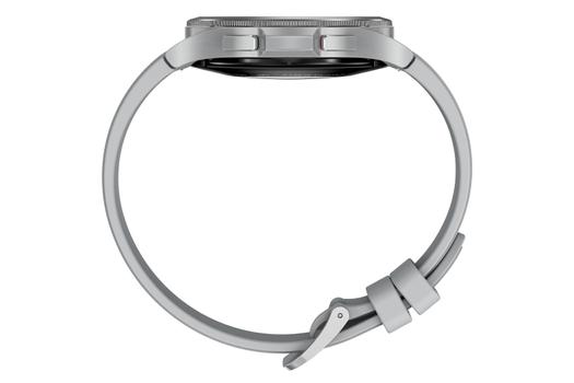 Samsung Galaxy Watch4 Classic - sølvfarget - smartklokke med åskamsportsbånd - sølv - 16GB - tysk versjon (SM-R895FZSADBT)