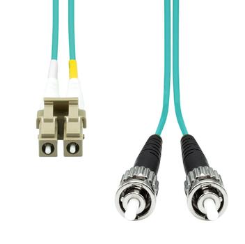 ProXtend LC-ST UPC OM3 Duplex MM Fibre Cable 0.5M (FO-LCSTOM3D-0005)