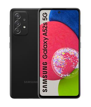 SAMSUNG Galaxy A52s 5G - Enterprise Edition - 5G pekskärmsmobil - dual-SIM - RAM 6 GB / 128 GB - microSD slot - OLED-skärm - 6.5" - 2400 x 1080 pixlar - 4x bakre kameror 64 MP, 12 MP, 5 MP, 5 MP - front camer (SM-A528BZKDEEB)