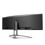 AOC Gaming AG493UCX - AGON Series - LED monitor - gaming - curved - 49" - 5120 x 1440 Dual Quad HD @ 120 Hz - VA - 550 cd/m² - 3000:1 - DisplayHDR 400 - 1 ms - 2xHDMI, 2xDisplayPort,  USB-C - speakers - (AG493UCX)