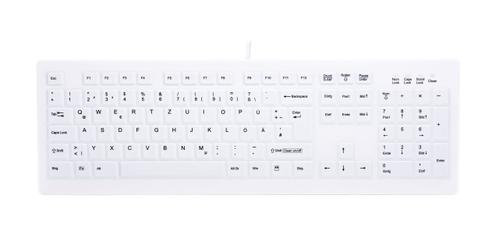 CHERRY AK-C8100 MEDIC CORDED STD KB DE MEDICAL KEYBOARD STANDARD WHITE PERP (AK-C8100F-U1-W/GE)