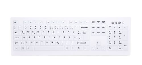 CHERRY AK-C8100 MEDIC WRLS STD KB DEU MEDICAL KEYBOARD STANDARD WHITE WRLS (AK-C8100F-FU1-W/GE)