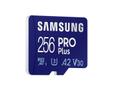 SAMSUNG PRO Plus - Flashgeheugenkaart (microSDXC-naar-SD-adapter inbegrepen) - 256 GB - A2 / Video Class V30 / UHS-I U3 / Class10 - microSDXC UHS-I - blauw (MB-MD256KA/EU)