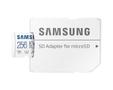 SAMSUNG EVO Plus MB-MC256KA - Flashgeheugenkaart (microSDXC-naar-SD-adapter inbegrepen) - 256 GB - A2 / Video Class V30 / UHS-I U3 / Class10 - microSDXC UHS-I - wit (MB-MC256KA/EU)