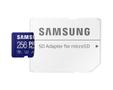 SAMSUNG PRO Plus - Flashgeheugenkaart (microSDXC-naar-SD-adapter inbegrepen) - 256 GB - A2 / Video Class V30 / UHS-I U3 / Class10 - microSDXC UHS-I - blauw (MB-MD256KA/EU)