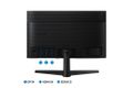 SAMSUNG F24T370 23.8 BEZELLESS 16:9 WIDE 1920X1080 IPS 5MS HDMI MNTR (LF24T370FWRXEN)