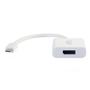 C2G USB C to DisplayPort Adapter Converter - USB Type C to DisplayPort White - Extern videoadapter - USB 3.1 - DisplayPort - vit (80520)