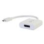 C2G USB C to DisplayPort Adapter Converter - USB Type C to DisplayPort White - Extern videoadapter - USB 3.1 - DisplayPort - vit (80520)
