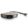 C2G G Mini DisplayPort to HDMI, VGA, or DVI Adapter Converter - Video converter - DVI, HDMI, VGA - DVI, HDMI, VGA - black (80929)
