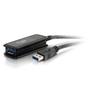 C2G 5m USB 3.0 USB-A Male to USB-A Female Active Extension Cable - USB-förlängningskabel - USB typ A (hane) till USB typ A (hona) - USB 3.0 - 30 V - 5 m - aktiv - svart