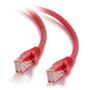 C2G Patch-kabel - RJ-45 (hane) till RJ-45 (hane) - 1 m - UTP - CAT 6 - startad, hakfri - röd (82472)