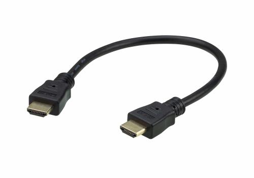 ATEN 0.3M HDMI 2.0 Cable M/M 30AWG Black (2L-7DA3H)