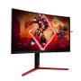 AOC Gaming AG273QCG - AGON Series - LED monitor - gaming - curved - 27" - 2560 x 1440 QHD @ 165 Hz - TN - 400 cd/m² - 1000:1 - DisplayHDR 400 - 1 ms - HDMI, DisplayPort - speakers - black, red (AG273QCG)