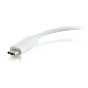 C2G USB-C Ethernet and 3-Port USB Hub White (29746)