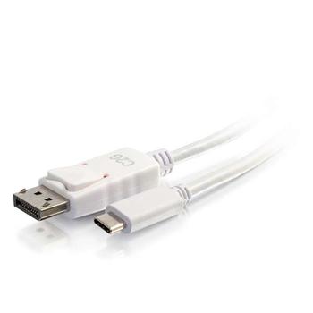 C2G 6ft USB-C to DisplayPort Cable White (80564)