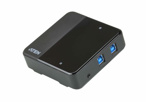 ATEN N US3324 2 x 4 USB 3.1 Gen1 Peripheral Sharing Switch - USB peripheral sharing switch - 4 x USB 3.1 Gen 1 - desktop (US3324-AT)