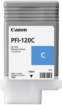 CANON PFI120C Cyan Standard Capacity Ink Cartridge 130ml - 2886C001AA (2886C001)