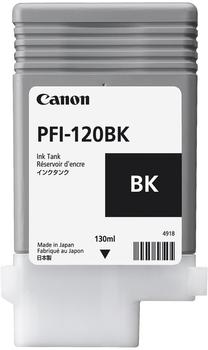 CANON PFI120BK Black Standard Capacity Ink Cartridge 130ml - 2885C001AA (2885C001)