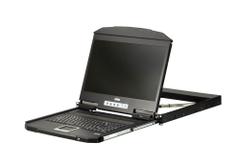ATEN 1U Ultra Short Depth Single Rail WideScreen LCD Console (USB / VGA)