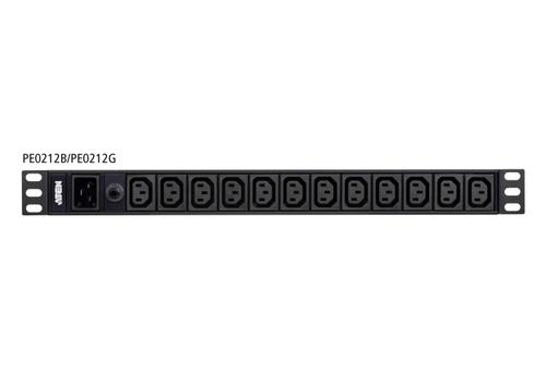 ATEN 1U 16A 12Port Basic PDU (PE0212G-AT-G)