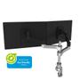 R-GO Tools Zepher 4 C2 Circular Double Monitor arm Desk mountable adjustable 0-8 kg black-silver low carbon footprint IN