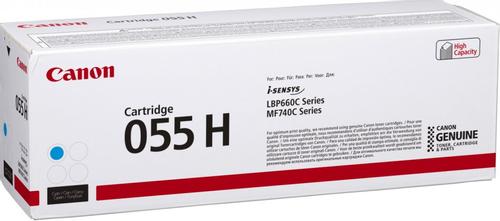 CANON n 055 H - High capacity - cyan - original - toner cartridge - for imageCLASS LBP664, MF745, i-SENSYS LBP663, LBP664, MF742, MF744, MF746, Satera LBP662 (3019C002)