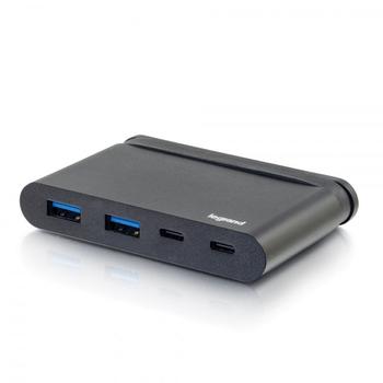 C2G Legrand - Hubb - 2 x SuperSpeed USB 3.0 + 1 x USB-C + 1 x USB-C (strömleverans) - skrivbordsmodell (82115)