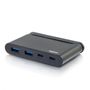 C2G Legrand - Hub - 2 x SuperSpeed USB 3.0 + 1 x USB-C + 1 x USB-C (power delivery) - desktop (82115)