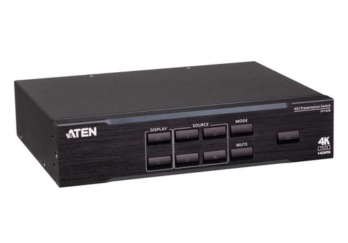 ATEN N VP1420 4 x 2 True 4K Presentation Matrix Switch - Video/ audio switch - desktop (VP1420)