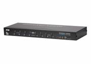 ATEN KVM switch  8pc-1bruker    CS1768 USB, DVI (ekstra VGA på konsollsiden)