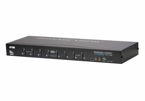 ATEN KVM switch  8pc-1bruker    CS1768 USB, DVI (ekstra VGA på konsollsiden) (CS1768)
