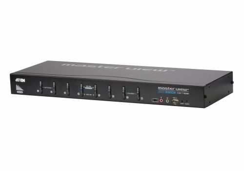 ATEN KVM switch  8pc-1bruker    CS1768 USB, DVI (ekstra VGA på konsollsiden) (CS1768)