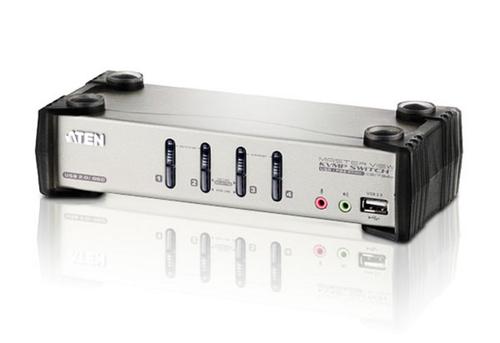 ATEN KVM-switch,  4PC USB, SoHo, inkl kablar (CS-1734B)