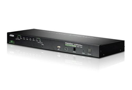 ATEN KVM-switch,  1 konsol styr 8 datorer, OSD, 19", USB (CS1708I)