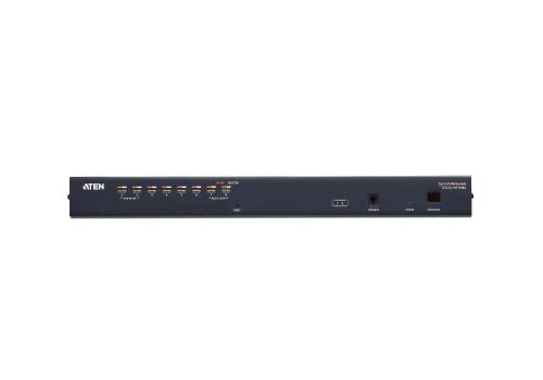 ATEN KVM-switch,  1 konsol styr 8 datorer, 19" 1U, Ethernetkabel (KH1508A-AX-G)