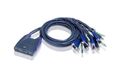 ATEN KVM Sw. 4P. USB VGA Audio