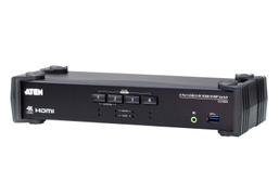 ATEN KVM Switch 4p USB HDMI Audio Mixer 4K 5Gbps RS-232 EDID