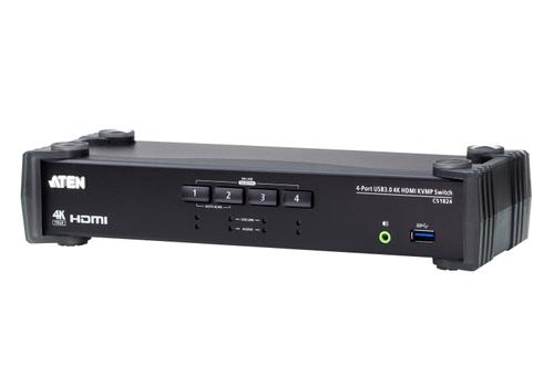 ATEN KVM Switch 4p USB HDMI Audio Mixer 4K 5Gbps RS-232 EDID (CS1824)
