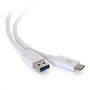 C2G G 6ft USB C to USB A Cable - USB 3.2 - 5Gbps - White - M/M - USB cable - USB Type A (M) to 24 pin USB-C (M) - USB 3.1 - 30 V - 3 A - 1.83 m - white (28836)