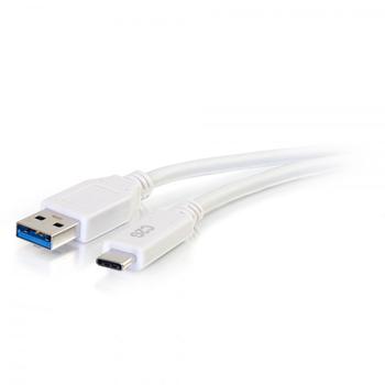 C2G G 6ft USB C to USB A Cable - USB 3.2 - 5Gbps - White - M/M - USB cable - USB Type A (M) to 24 pin USB-C (M) - USB 3.1 - 30 V - 3 A - 1.83 m - white (28836)
