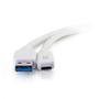 C2G G 6ft USB C to USB A Cable - USB 3.2 - 5Gbps - White - M/M - USB cable - USB Type A (M) to 24 pin USB-C (M) - USB 3.1 - 30 V - 3 A - 1.83 m - white (28836)