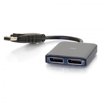 C2G G DisplayPort 1.2 to Dual DisplayPort MST Hub - Video/ audio splitter - 2 x DisplayPort - desktop (84291)
