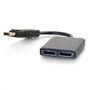 C2G G DisplayPort 1.2 to Dual DisplayPort MST Hub - Video/ audio splitter - 2 x DisplayPort - desktop (84291)