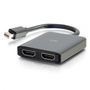 C2G MiniDP 1.2 to Dual DP - USB Powered MST