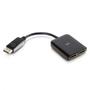 C2G DisplayPort 1.2 to Dual DisplayPort MST Hub - Video/ audiosplitter - 2 x DisplayPort - skrivbordsmodell (84291)