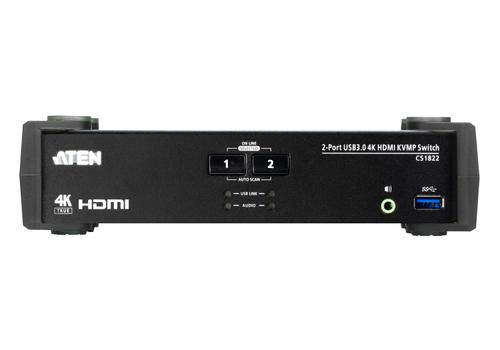 ATEN KVM Switch Aten CS1822 2-P USB 3.0 HDMI KVM 2 (CS1822)