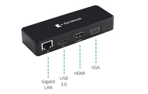 DYNABOOK USB-C to HDMI/ USB/ VGA/ LAN with MAPT (PS0001UA1PRP)