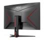 AOC Gaming C27G2ZE/ BK - LED monitor - gaming - curved - 27" - 1920 x 1080 Full HD (1080p) @ 240 Hz - VA - 300 cd/m² - 3000:1 - 0.5 ms - 2xHDMI, DisplayPort - black, red (C27G2ZE/BK)