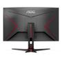 AOC Gaming C27G2ZE/ BK - LED monitor - gaming - curved - 27" - 1920 x 1080 Full HD (1080p) @ 240 Hz - VA - 300 cd/m² - 3000:1 - 0.5 ms - 2xHDMI, DisplayPort - black, red (C27G2ZE/BK)