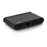 C2G G USB C Dock with HDMI, USB, Ethernet, USB C & Power Delivery up to 100W - Docking station - USB-C / Thunderbolt 3 - HDMI - 1GbE